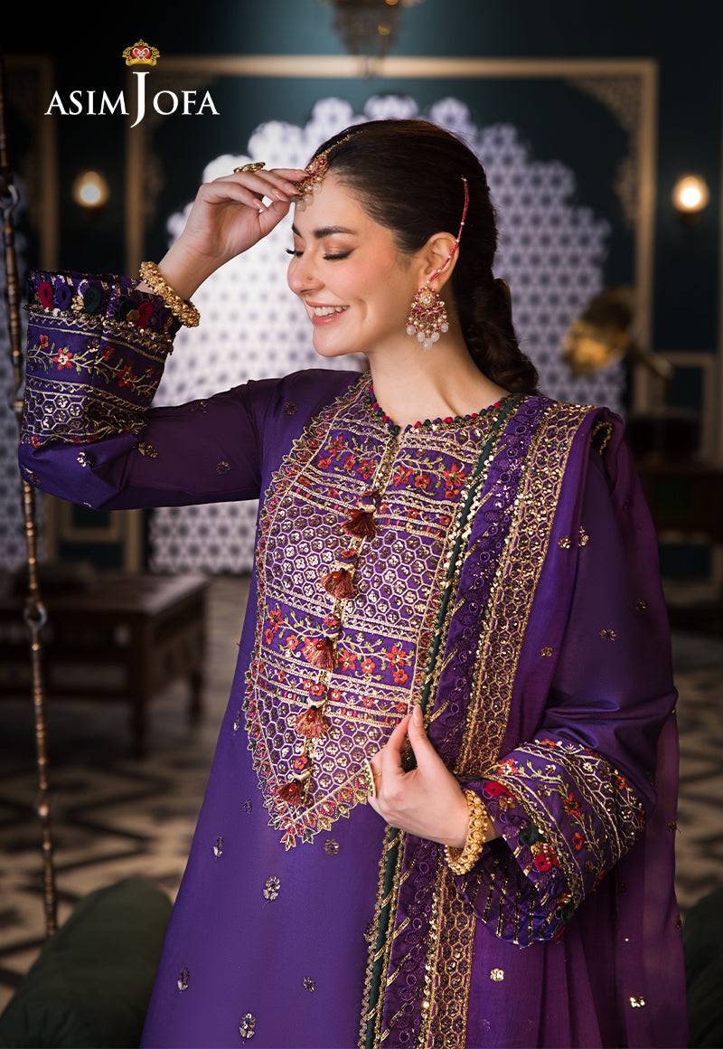 Asim Jofa | Fasana e Ishq Eid Luxury Lawn | AJFI-16 - Pakistani Designer Dress - by Asim Jofa | Type: Luxury - 100% Original at Saira Sultan