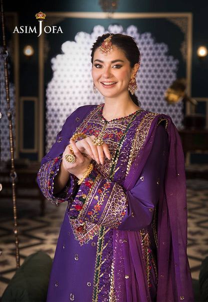 Asim Jofa | Fasana e Ishq Eid Luxury Lawn | AJFI-16 - Pakistani Designer Dress - by Asim Jofa | Type: Luxury - 100% Original at Saira Sultan