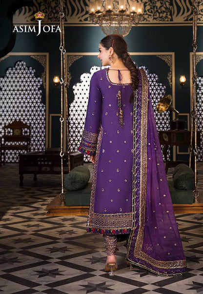 Asim Jofa | Fasana e Ishq Eid Luxury Lawn | AJFI-16 - Pakistani Designer Dress - by Asim Jofa | Type: Luxury - 100% Original at Saira Sultan