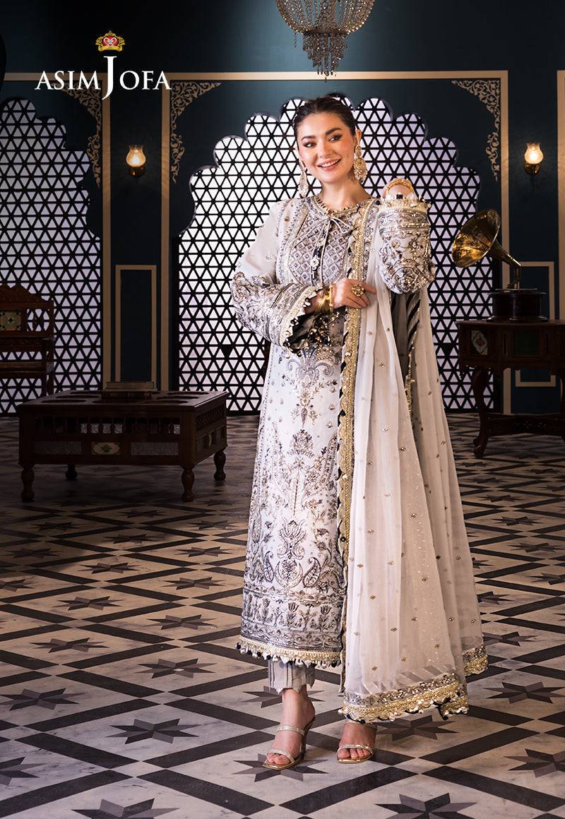 Asim Jofa | Fasana e Ishq Eid Luxury Lawn | AJFI-28 - Pakistani Designer Dress - by Asim Jofa | Type: Luxury - 100% Original at Saira Sultan