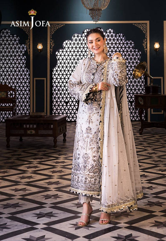 Asim Jofa | Fasana e Ishq Eid Luxury Lawn | AJFI-28 - Pakistani Designer Dress - by Asim Jofa | Type: Luxury - 100% Original at Saira Sultan