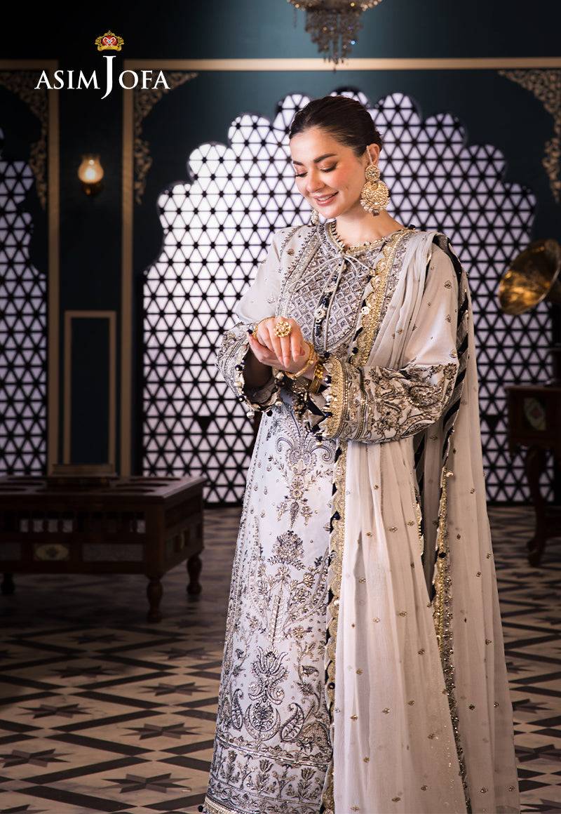 Asim Jofa | Fasana e Ishq Eid Luxury Lawn | AJFI-28 - Pakistani Designer Dress - by Asim Jofa | Type: Luxury - 100% Original at Saira Sultan