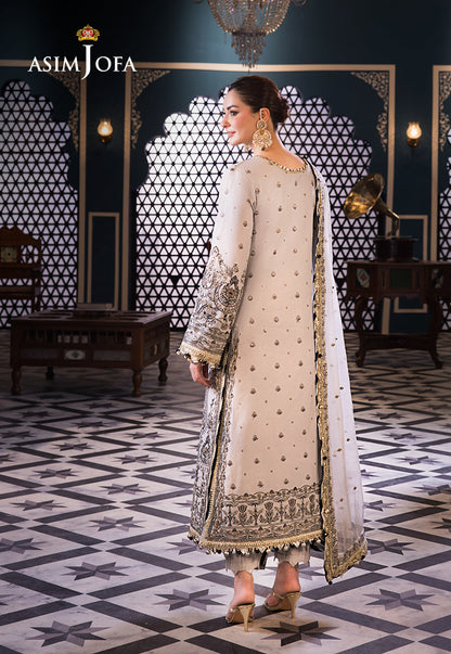 Asim Jofa | Fasana e Ishq Eid Luxury Lawn | AJFI-28 - Pakistani Designer Dress - by Asim Jofa | Type: Luxury - 100% Original at Saira Sultan