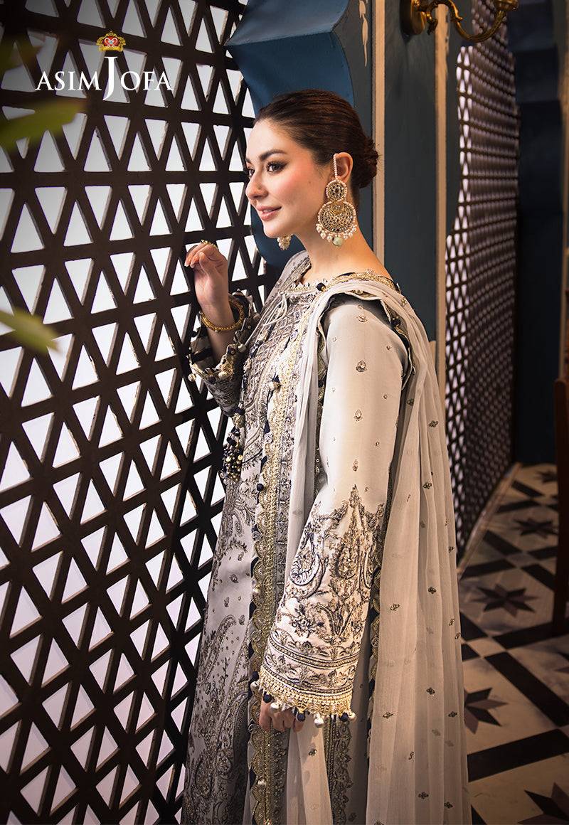 Asim Jofa | Fasana e Ishq Eid Luxury Lawn | AJFI-28 - Pakistani Designer Dress - by Asim Jofa | Type: Luxury - 100% Original at Saira Sultan