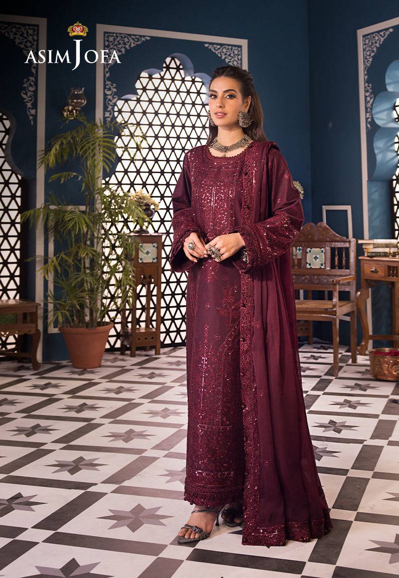 Asim Jofa | Fasana e Ishq Eid Luxury Lawn | AJFI-09 - Pakistani Designer Dress - by Asim jofa | Type: Luxury - 100% Original at Saira Sultan