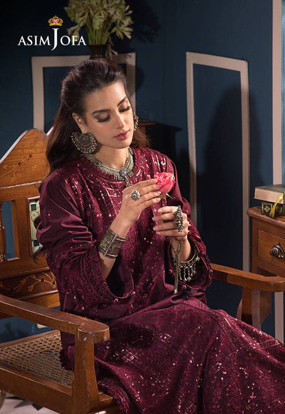 Asim Jofa | Fasana e Ishq Eid Luxury Lawn | AJFI-09 - Pakistani Designer Dress - by Asim jofa | Type: Luxury - 100% Original at Saira Sultan