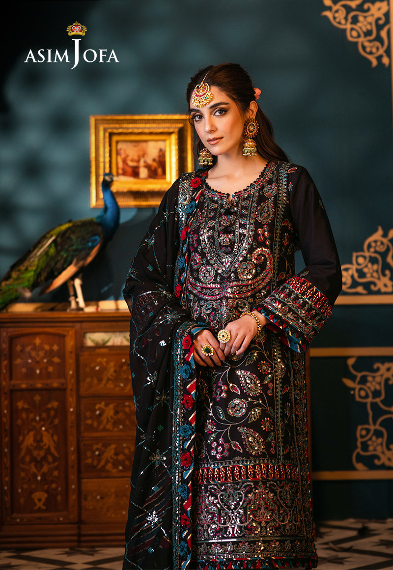 Asim Jofa | Fasana e Ishq Eid Luxury Lawn | AJFI-14 - Pakistani Designer Dress - by Asim Jofa | Type: Luxury - 100% Original at Saira Sultan