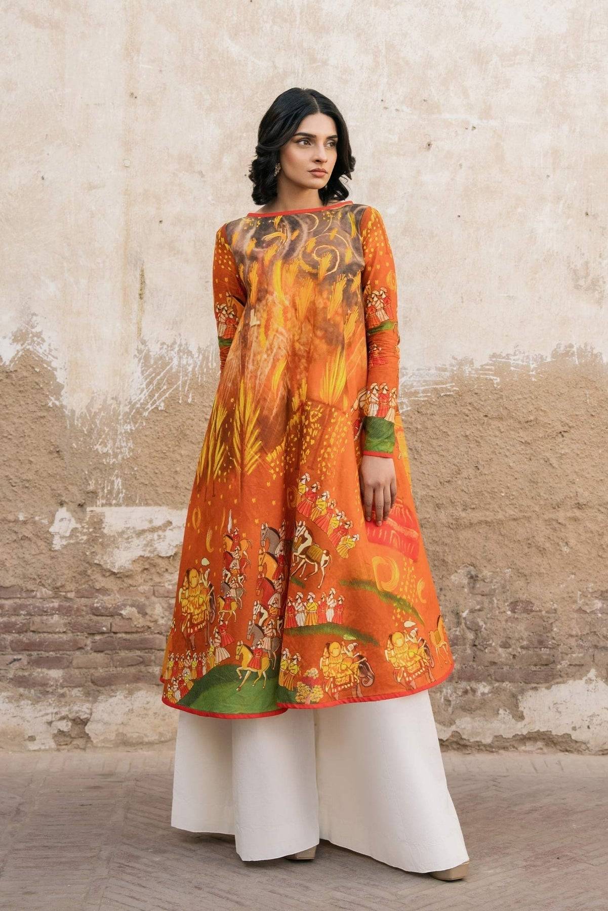 Fahad Hussayn | Lawn Banger | Baori - Pakistani Designer Dress - by Fahad Hussayn | Type: Ladies Clothes - 100% Original at Saira Sultan