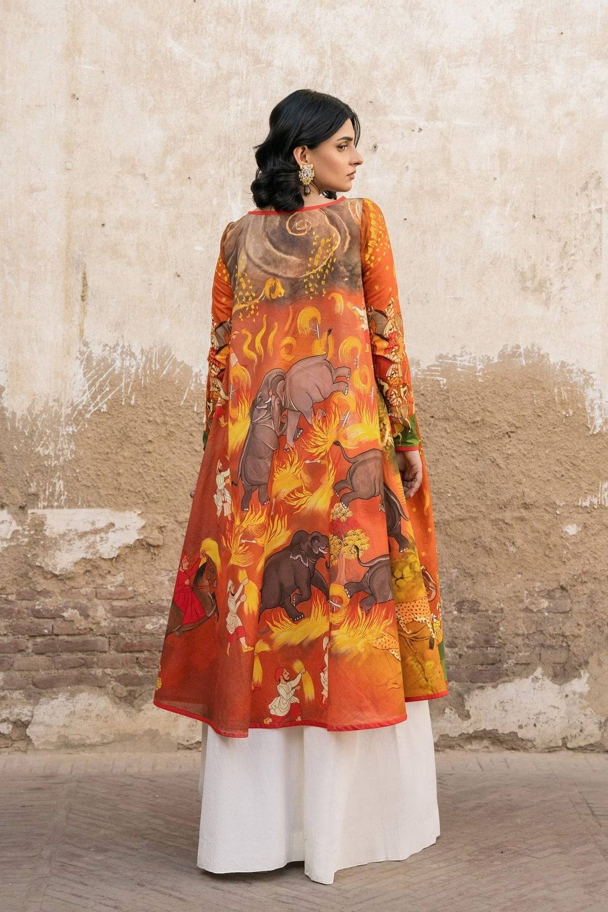 Fahad Hussayn | Lawn Banger | Baori - Pakistani Designer Dress - by Fahad Hussayn | Type: Ladies Clothes - 100% Original at Saira Sultan