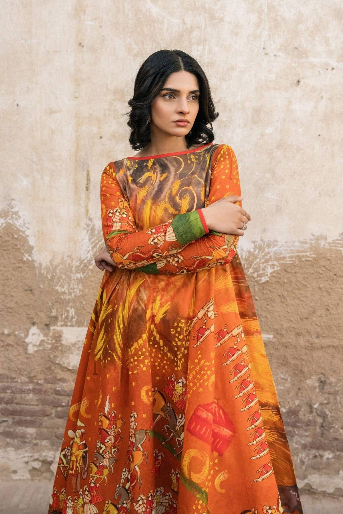 Fahad Hussayn | Lawn Banger | Baori - Pakistani Designer Dress - by Fahad Hussayn | Type: Ladies Clothes - 100% Original at Saira Sultan