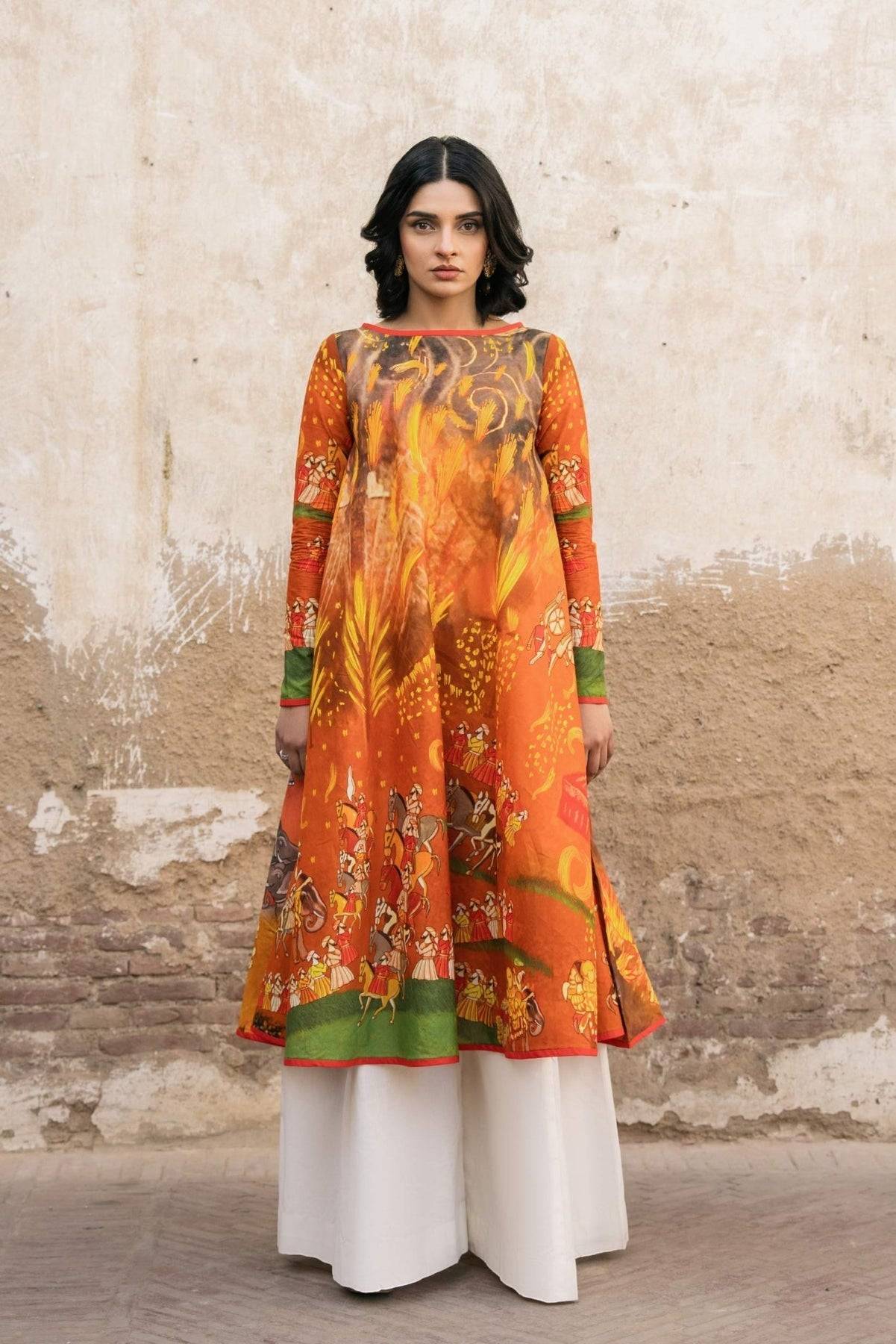 Fahad Hussayn | Lawn Banger | Baori - Pakistani Designer Dress - by Fahad Hussayn | Type: Ladies Clothes - 100% Original at Saira Sultan