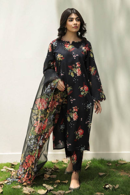 Baroque | Lawn Collection 24 | UF-208 - Pakistani Designer Dress - by Baroque | Type: Luxury - 100% Original at Saira Sultan