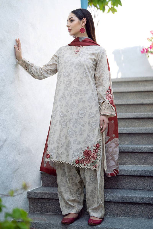 Baroque | Lawn Collection 24 | UF-549 - Pakistani Designer Dress - by Baroque | Type: Luxury - 100% Original at Saira Sultan