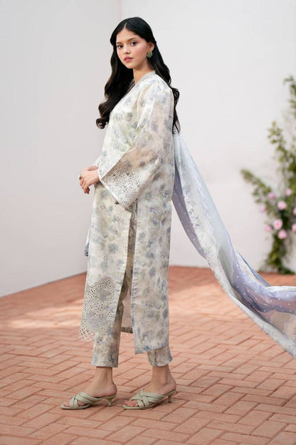 Baroque | Lawn Collection 24 | UF-536 - Pakistani Designer Dress - by Baroque | Type: Luxury - 100% Original at Saira Sultan