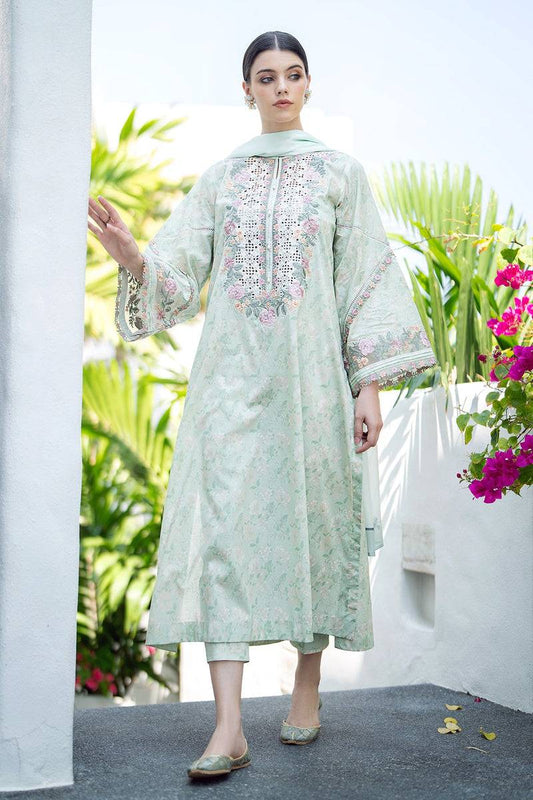 Baroque | Lawn Collection 24 | UF-550 - Pakistani Designer Dress - by Baroque | Type: Luxury - 100% Original at Saira Sultan