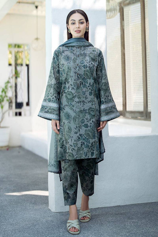 Baroque | Lawn Collection 24 | UF-551 - Pakistani Designer Dress - by Baroque | Type: Luxury - 100% Original at Saira Sultan