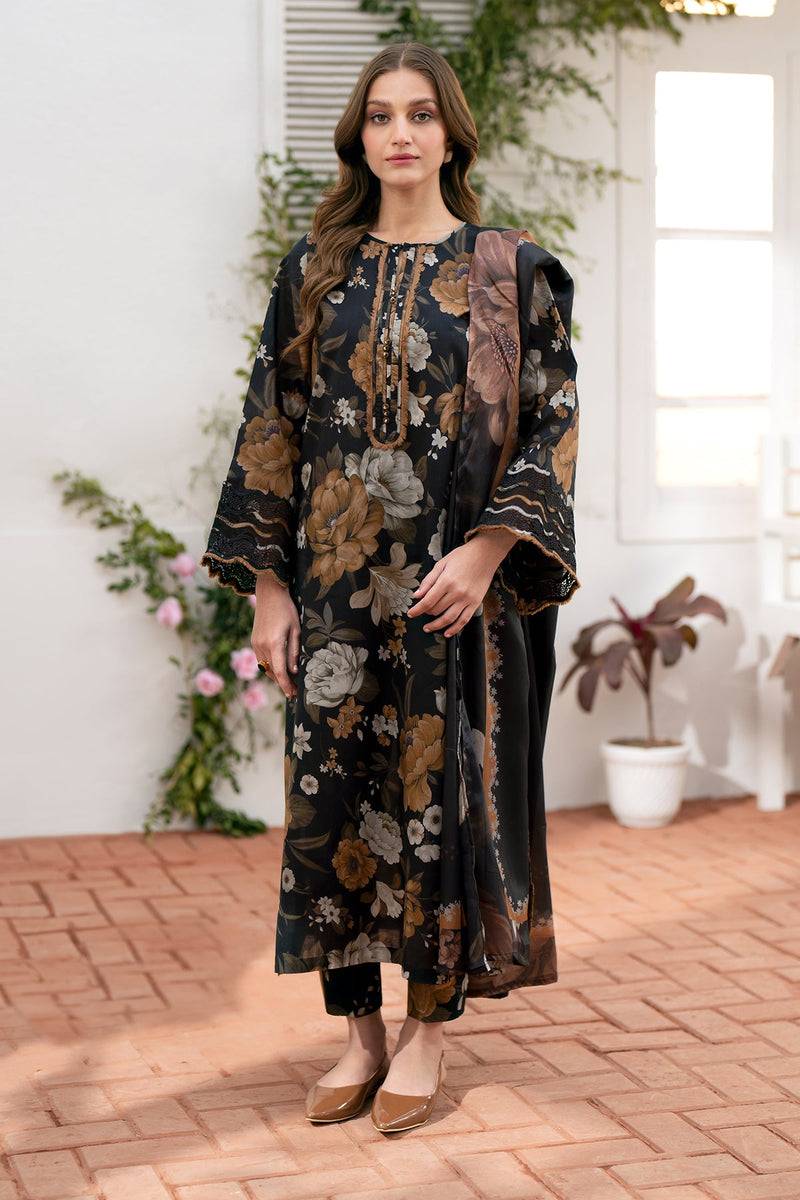 Baroque | Lawn Collection 24 | UF-540 - Pakistani Designer Dress - by Baroque | Type: Luxury - 100% Original at Saira Sultan
