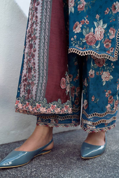 Baroque | Lawn Collection 24 | UF-554 - Pakistani Designer Dress - by Baroque | Type: Luxury - 100% Original at Saira Sultan