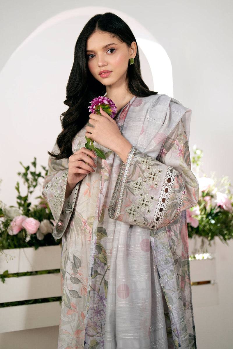 Baroque | Lawn Collection 24 | UF-528 - Pakistani Designer Dress - by Baroque | Type: Luxury - 100% Original at Saira Sultan