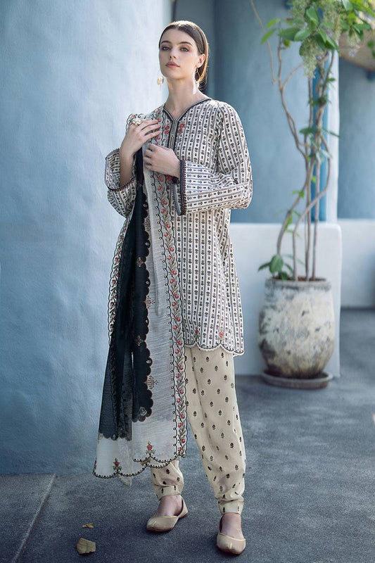 Baroque | Lawn Collection 24 | UF-555 - Pakistani Designer Dress - by Baroque | Type: Luxury - 100% Original at Saira Sultan