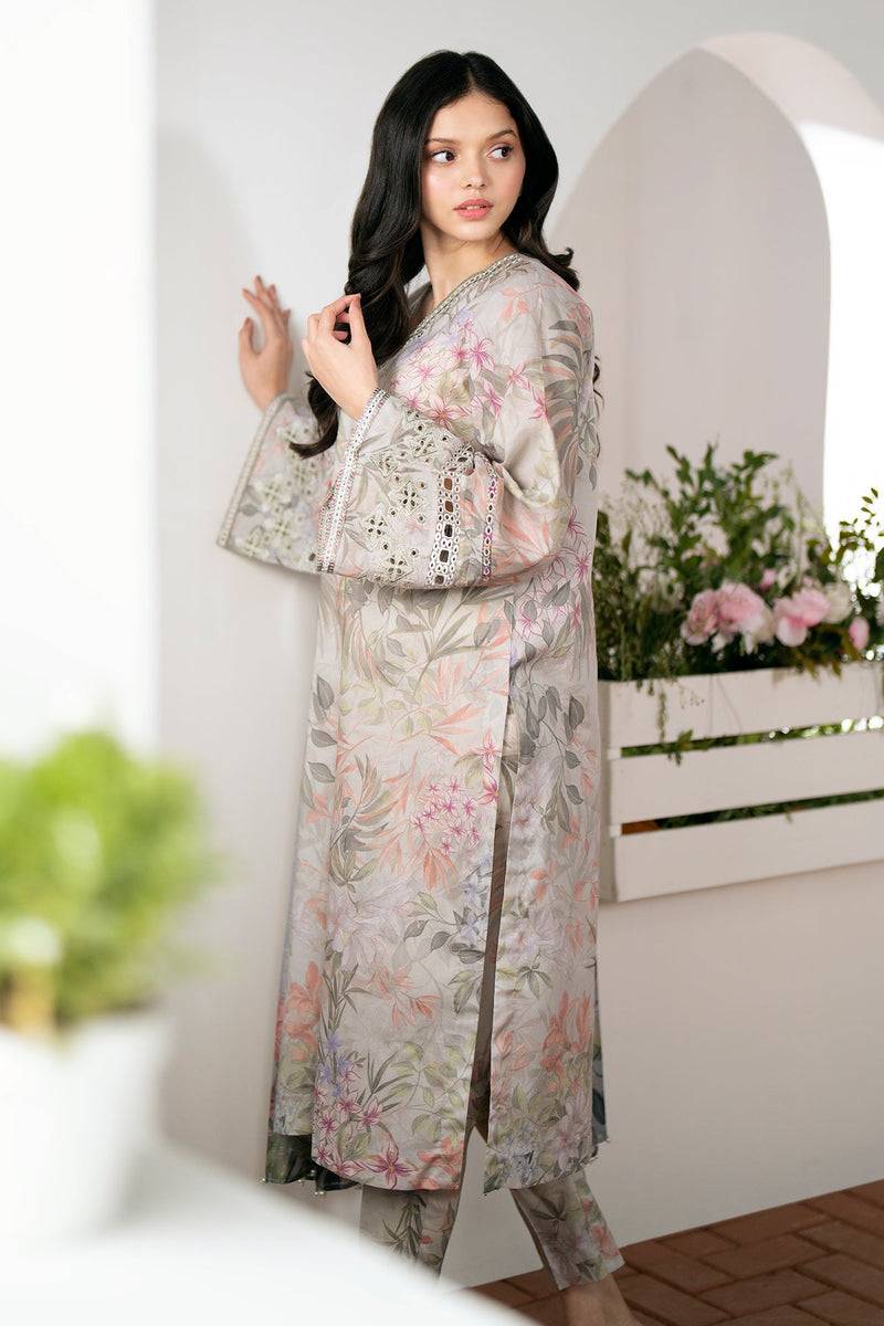 Baroque | Lawn Collection 24 | UF-528 - Pakistani Designer Dress - by Baroque | Type: Luxury - 100% Original at Saira Sultan
