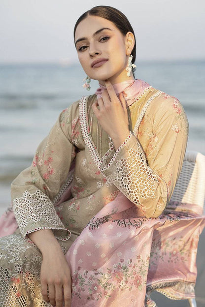 Baroque | Lawn Collection 24 | UF-560 - Pakistani Designer Dress - by Baroque | Type: Luxury - 100% Original at Saira Sultan