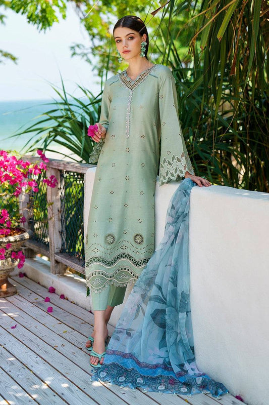 Baroque | Lawn Collection 24 | UF-565 - Pakistani Designer Dress - by Baroque | Type: Luxury - 100% Original at Saira Sultan