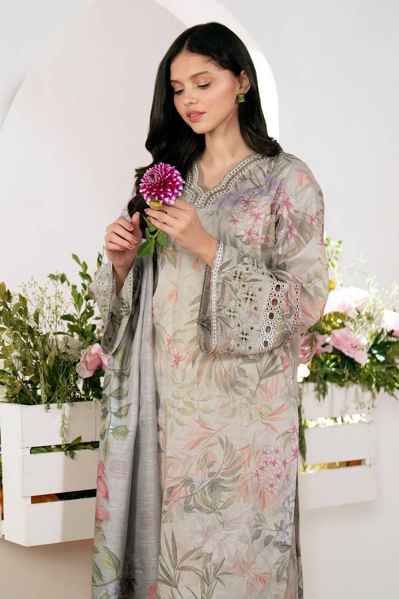 Baroque | Lawn Collection 24 | UF-528 - Pakistani Designer Dress - by Baroque | Type: Luxury - 100% Original at Saira Sultan