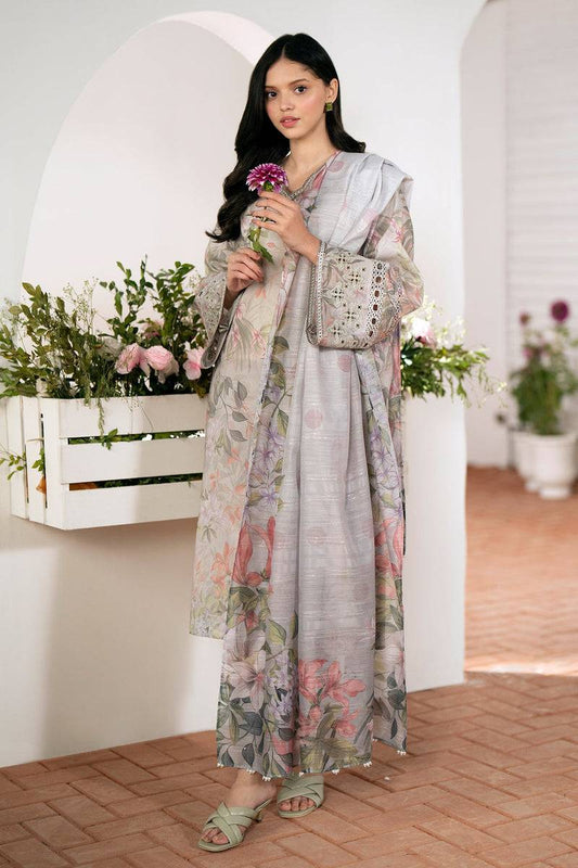 Baroque | Lawn Collection 24 | UF-528 - Pakistani Designer Dress - by Baroque | Type: Luxury - 100% Original at Saira Sultan