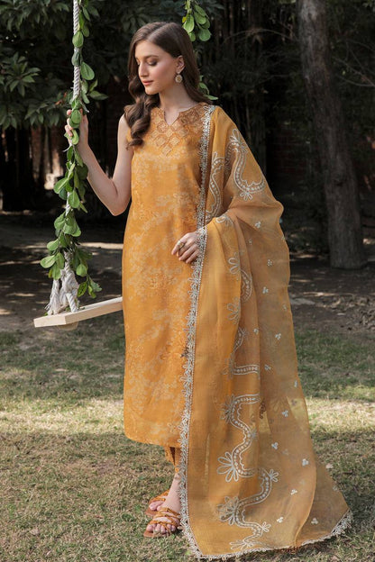 Baroque | Lawn Collection 24 | UF-321 - Pakistani Designer Dress - by Baroque | Type: Luxury - 100% Original at Saira Sultan