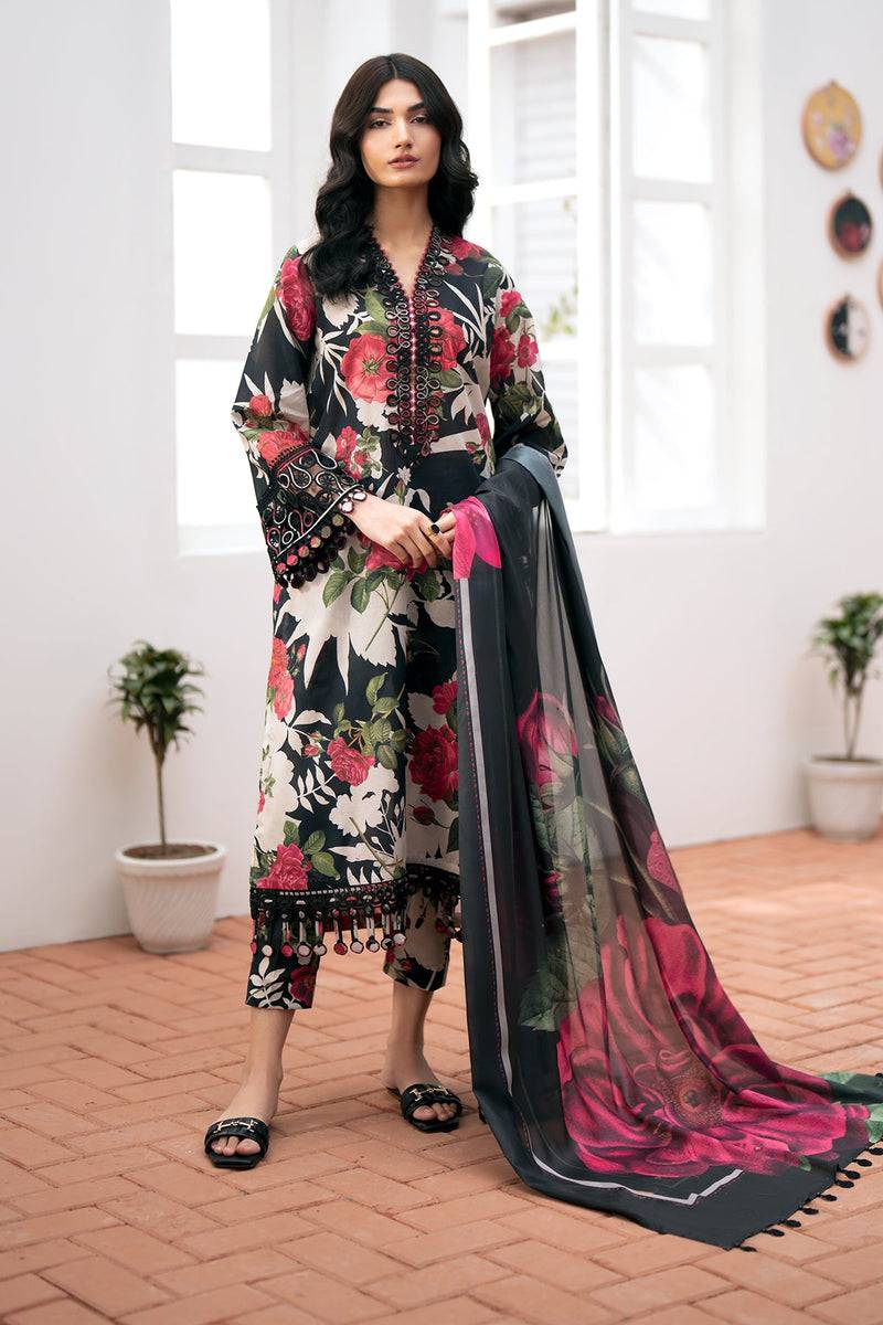 Baroque | Lawn Collection 24 | UF-532 - Pakistani Designer Dress - by Baroque | Type: Luxury - 100% Original at Saira Sultan