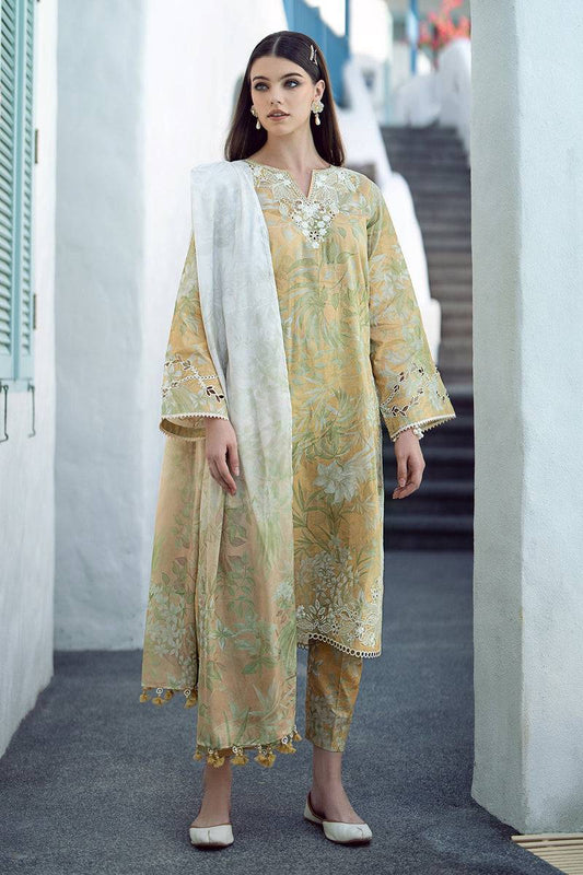 Baroque | Lawn Collection 24 | UF-542 - Pakistani Designer Dress - by Baroque | Type: Luxury - 100% Original at Saira Sultan