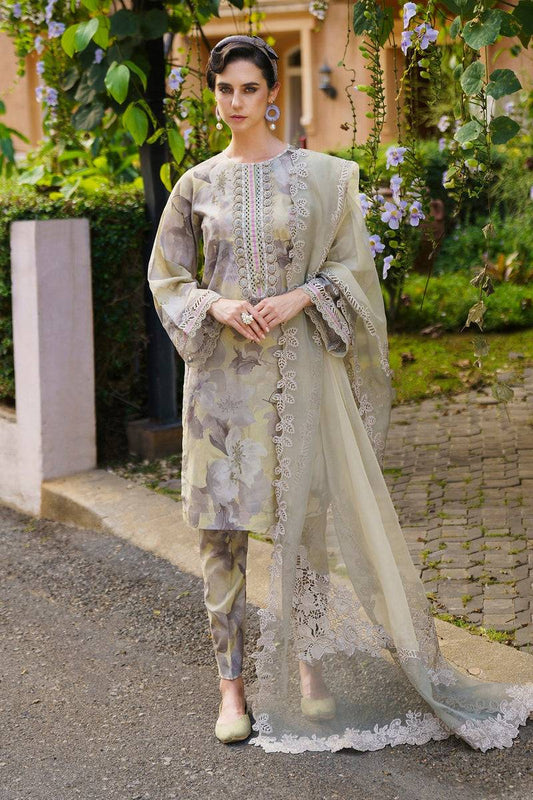 Baroque | Lawn Collection 24 | UF-587 - Pakistani Designer Dress - by Baroque | Type: Luxury - 100% Original at Saira Sultan