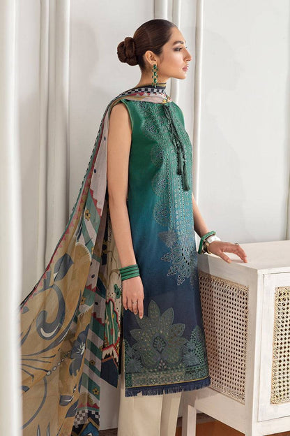 Baroque | Lawn Collection 24 | FL21-D1 - Pakistani Designer Dress - by Baroque | Type: Luxury - 100% Original at Saira Sultan