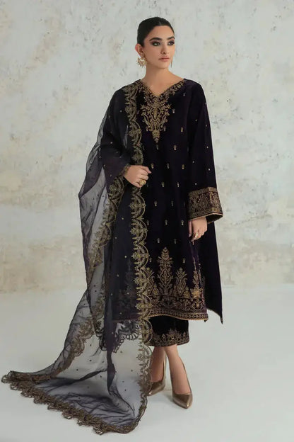 Baroque | Jahanara Luxury Velvet 23 | UF-239 - Pakistani Designer Dress - by Baroque | Type: Formal - 100% Original at Saira Sultan
