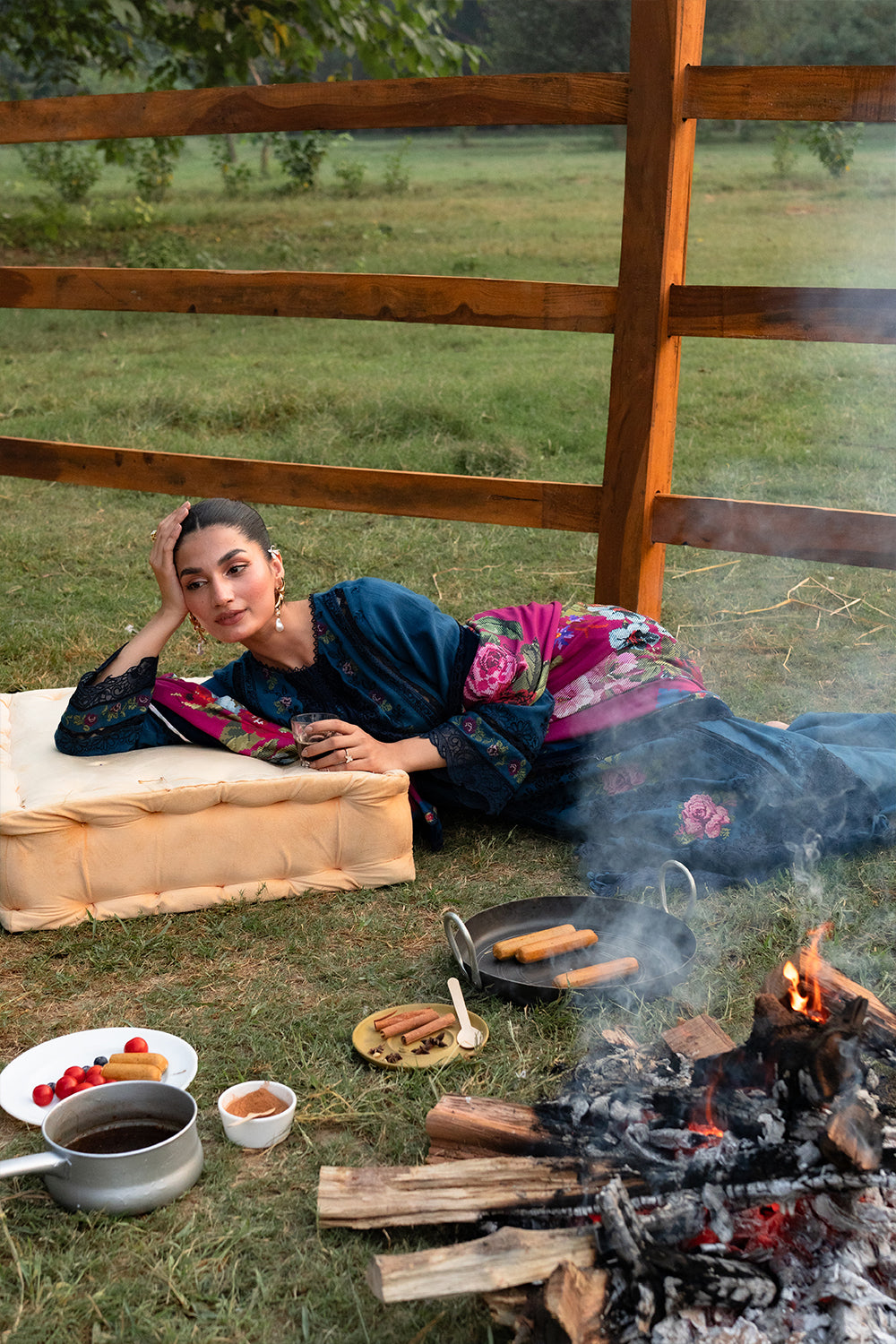 Saira Rizwan | Winter 2024 | DINA-SRW24-04 S Blue Velvet
