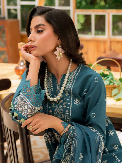 Mahnur | Bella Lawn 24 | BL - 01 - Pakistani Designer Dress - by Mahnur | Type: Luxury - 100% Original at Saira Sultan