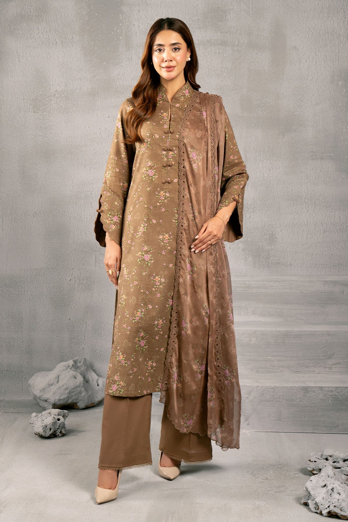 Kayseria | Winter Khaddar 24 | C6029 XS Brown Khaddar
