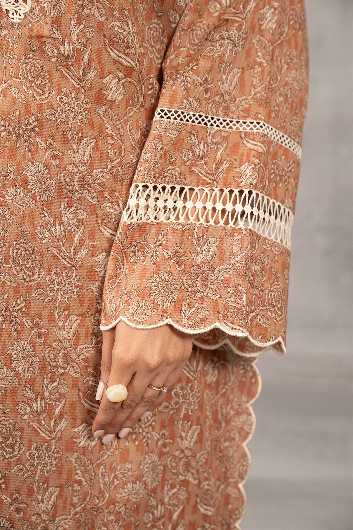 Kayseria | Winter Khaddar 24 | C6043 L Pale Peach Khaddar