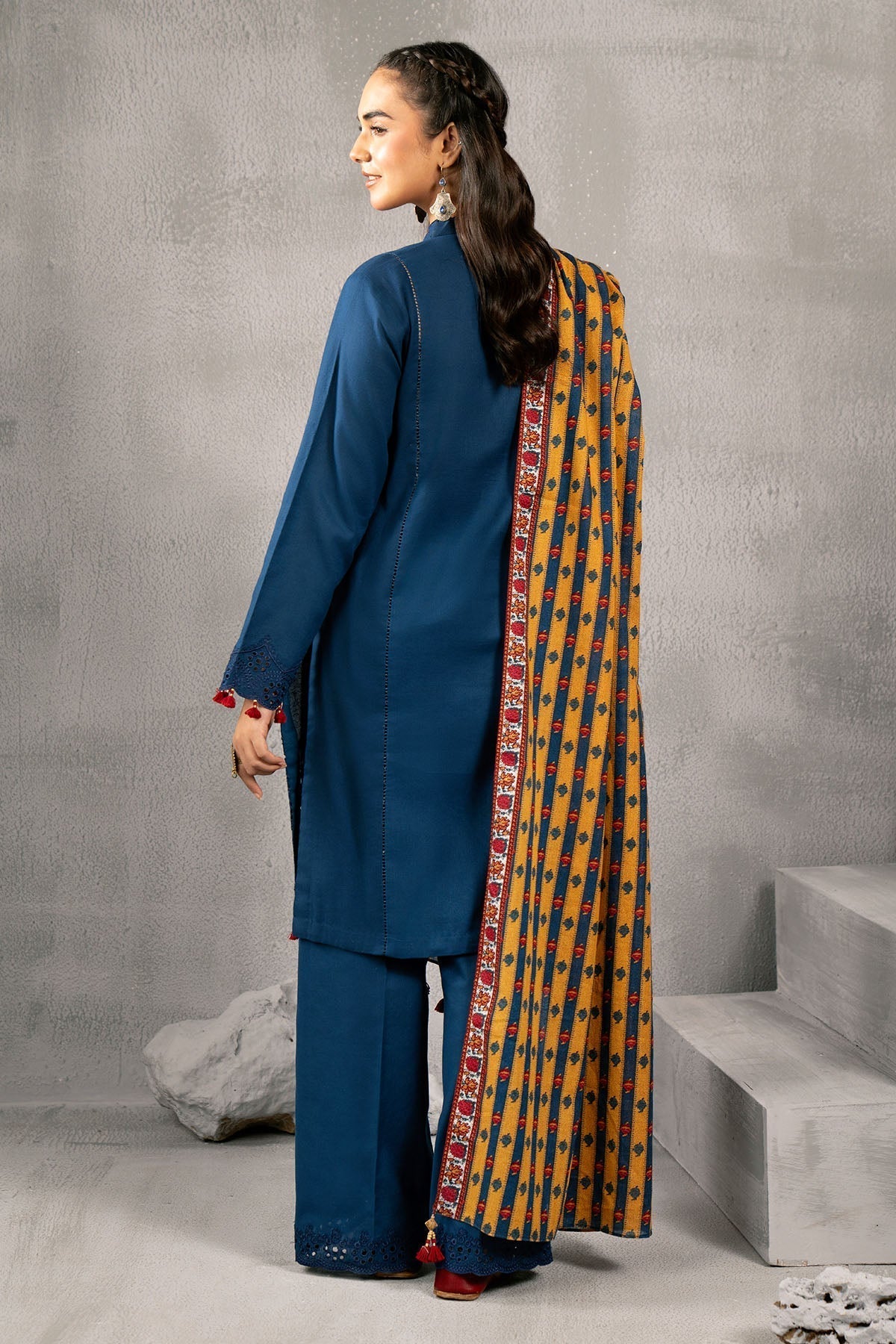 Kayseria | Winter Khaddar 24 | C6047 S Navy Blue Khaddar