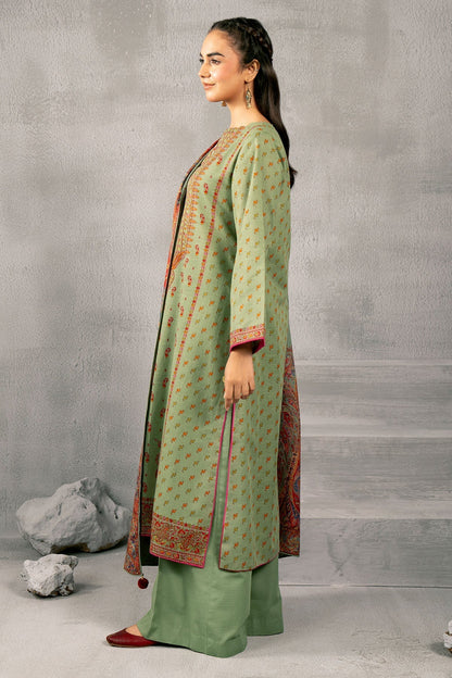 Kayseria | Winter Khaddar 24 | C6055 M Pistachio Green Slub Khaddar