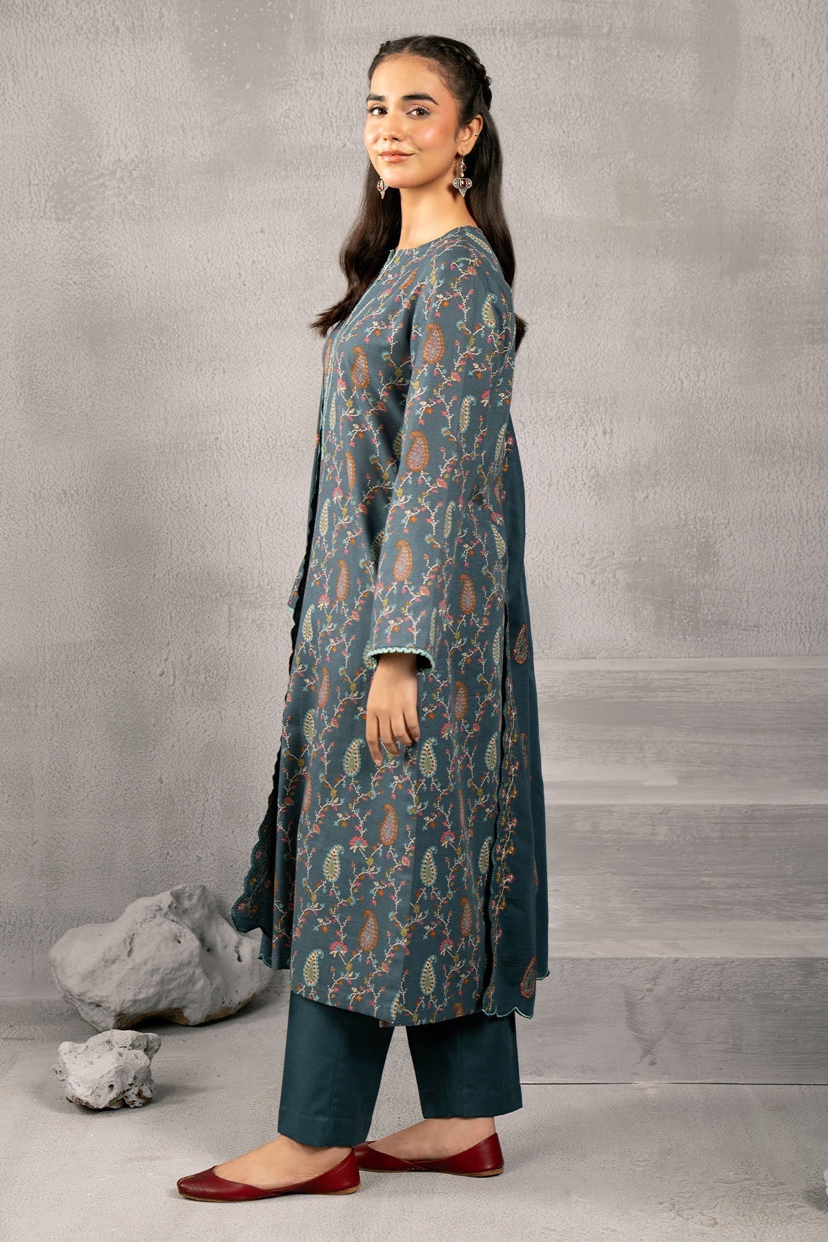 Kayseria | Winter Khaddar 24 | C6069-1 L Gray Slub Khaddar
