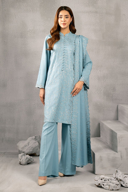Kayseria | Winter Khaddar 24 | C6075 XS Sky Blue Viscose Karandi