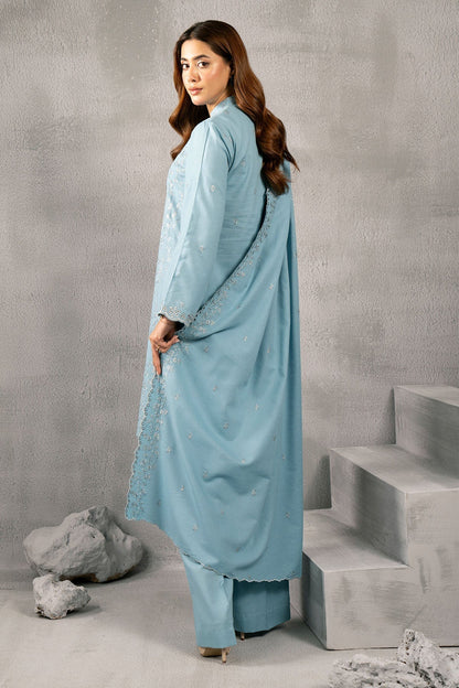 Kayseria | Winter Khaddar 24 | C6075 S Sky Blue Viscose Karandi