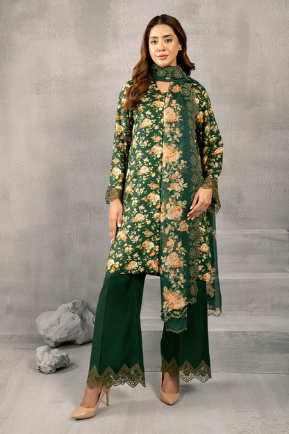 Kayseria | Winter Khaddar 24 | C6010-1 XS Bottle Green Marina
