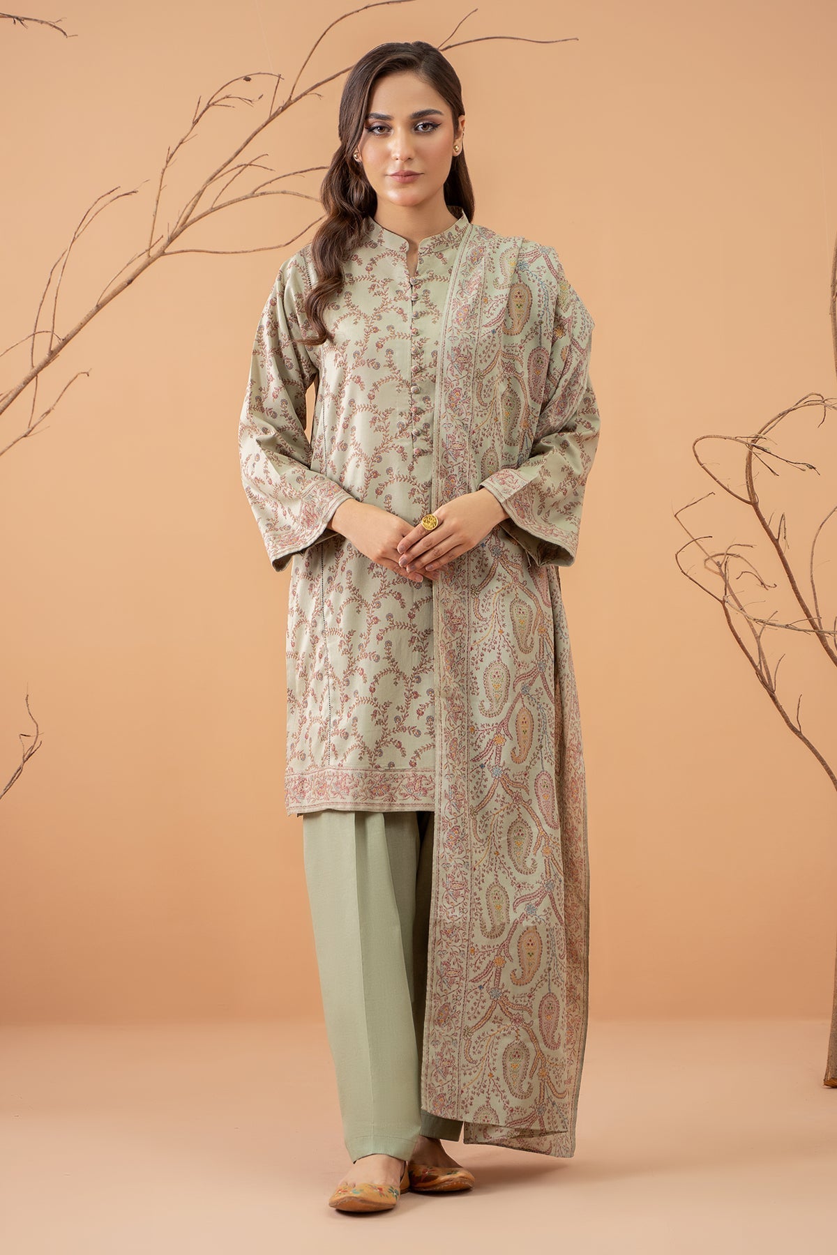 Kayseria | Winter Khaddar 24 | C6045 XS Gray Khaddar