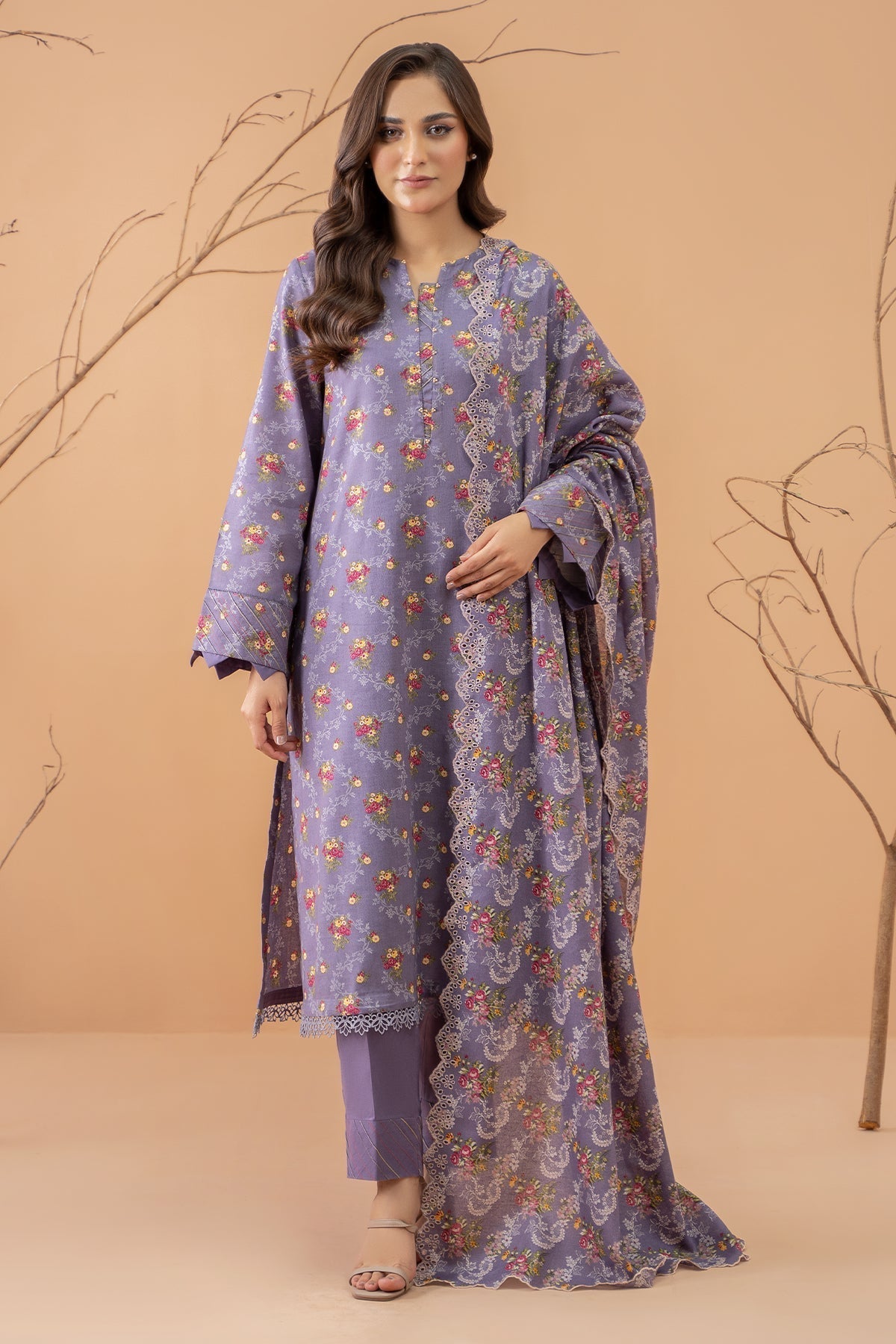Kayseria | Winter Khaddar 24 | C6048 XS Lilac Khaddar