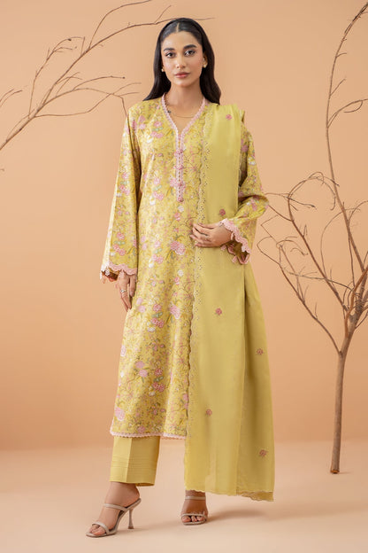 Kayseria | Winter Khaddar 24 | C6049-2 XS Pale Yellow Khaddar