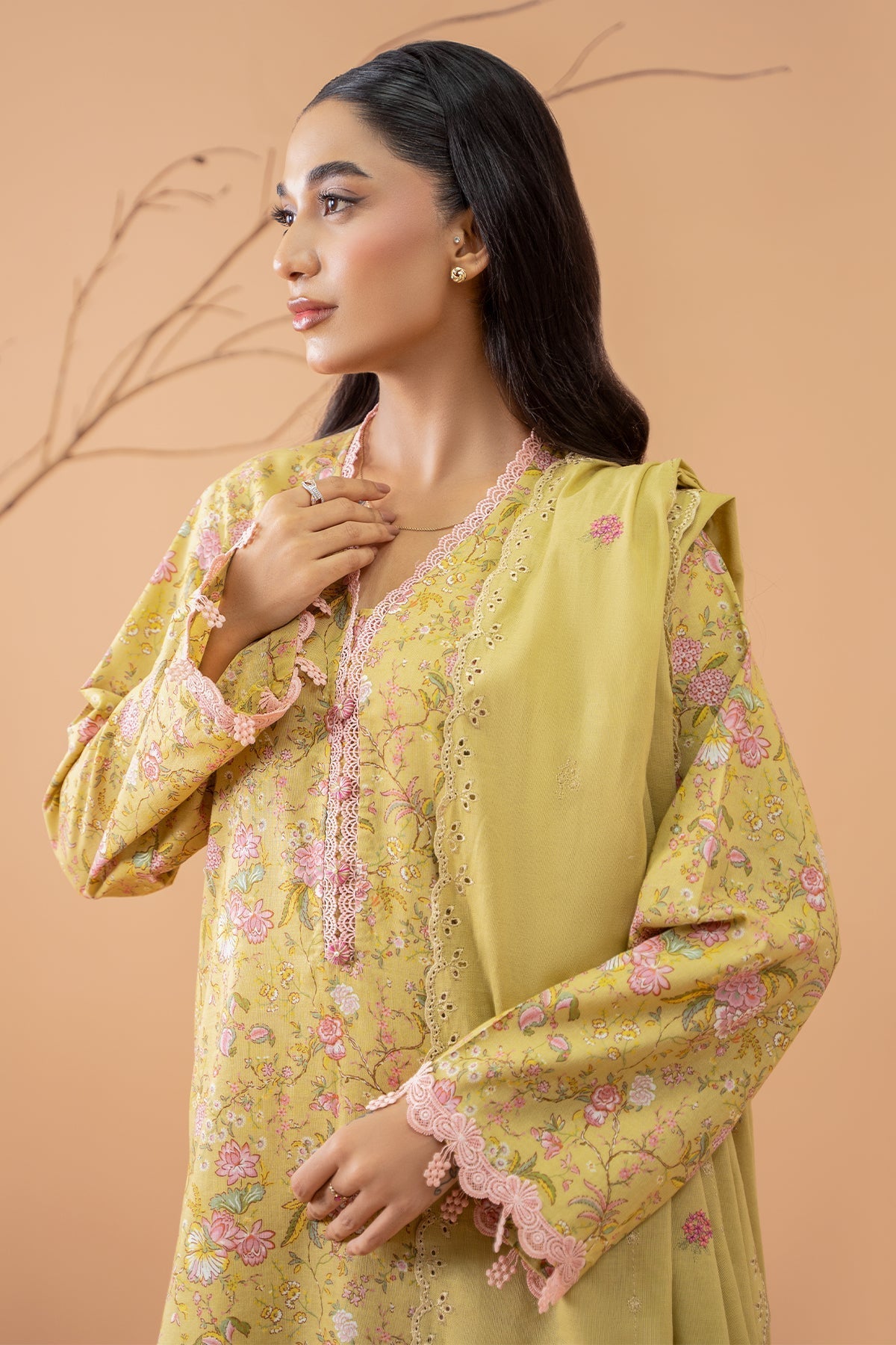 Kayseria | Winter Khaddar 24 | C6049-2 M Pale Yellow Khaddar