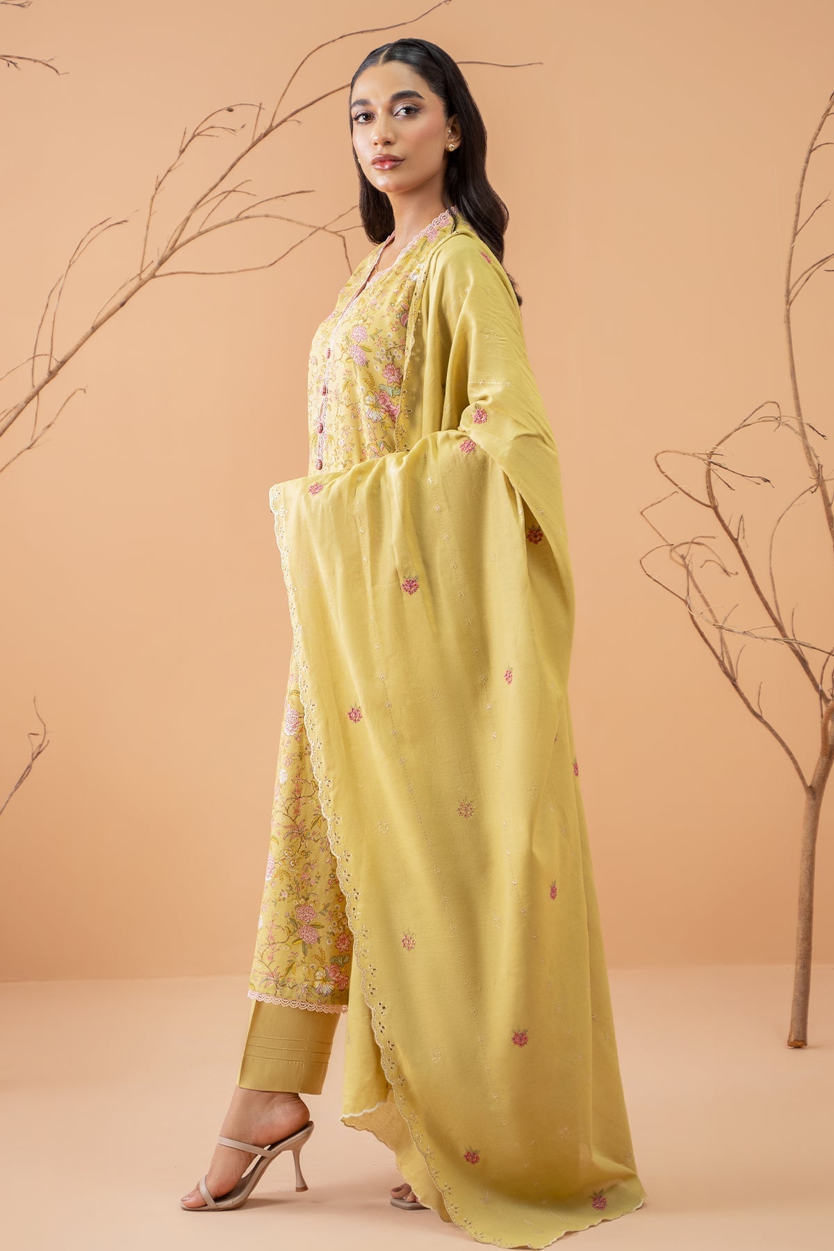 Kayseria | Winter Khaddar 24 | C6049-2 L Pale Yellow Khaddar